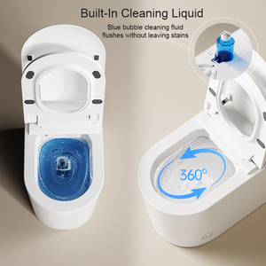 <span class=keywords><strong>Toilette</strong></span> intelligente certifiée WaterMark avec pression d'eau réglable et séchoir à air chaud pour salles de bain familiales confortables - Product Image 2