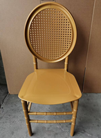 Chaise en plastique empilable décontractée de style Louis Ghost blanche, durable, pour salon d'hôtel moderne, événements et banquets, vente chaude