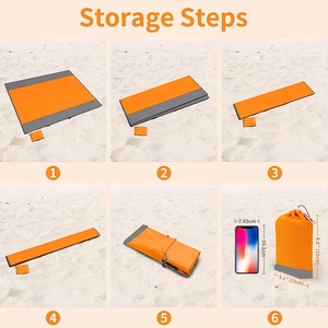 <span class=keywords><strong>Couverture</strong></span> de plage légère, séchage rapide, anti-sable pour festivals de musique et équipement de parc - Product Image 3
