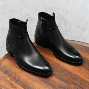 Botas de Trabajo para Hombre, de Cáñamo, con Cordones, Impermeables, Antideslizantes, Estilo Inglés Vintage, con Suela de Goma Cosida a Mano Goodyear - Product Image 5