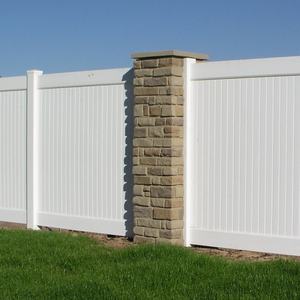 Witte goedkope <span class=keywords><strong>vinyl</strong></span> PVC schuttingpanelen met palen, buiten schuttingpanelen, beste tuinomheining, privacy schutting, tuinomheining - Product Image 3