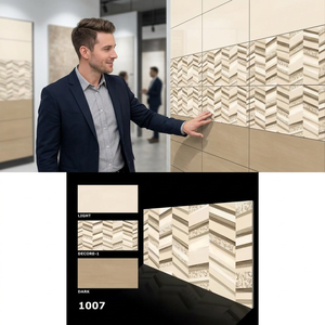 กระเบื้องเซรามิคลายครามขนาด300X600มม. 12X24สำหรับการตกแต่งภายในห้องรับประทานอาหารในห้องครัวห้องนั่งเล่น - Product Image 1