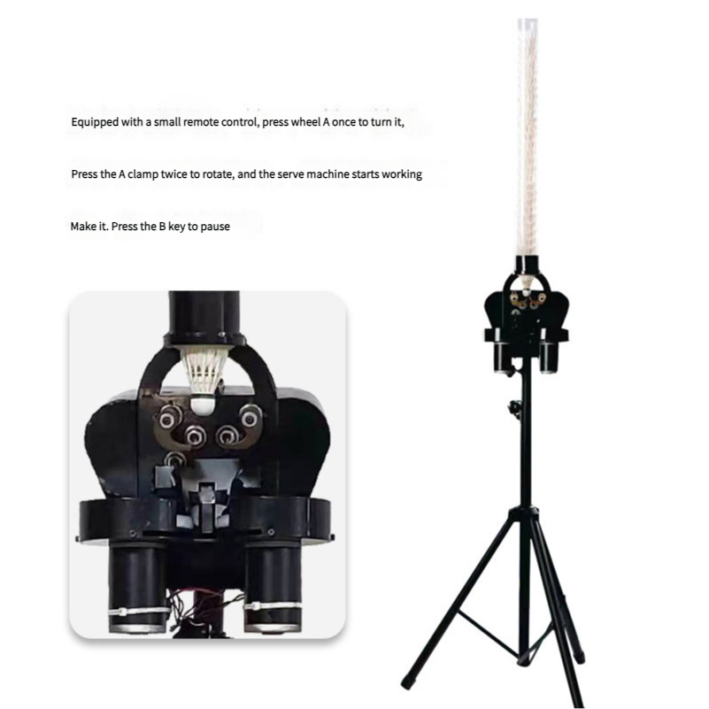 Professional Automatic Smart Badminton Serving Machine for Athletes Training Automatic Badminton Left and Right Serve