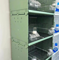 Cage de vol en fil d'acier pour animaux de compagnie Caisse empilable multi-oiseaux avec plateau en plastique pour Pigeon Perroquet Canari Finch