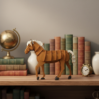 CUPUZ Kit de Modélisation en Carton DIY pour Jeux, Fabricant de Jouets Puzzle 3D Cheval pour Enfants Unisexe