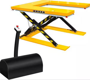 Plataforma Elevadora de Tijera Semi-Eléctrica Reddot de 500 kg y 1000 kg con Plataforma Grande - Product Image 6