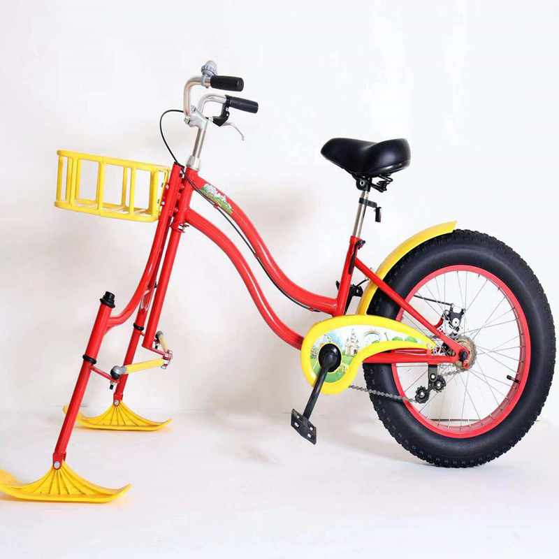 Игровая зона парка развлечений, товары для катания на лыжах, зимний Снежный скутер, сани, снежный гоночный велосипед