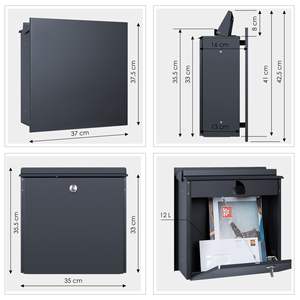 JH-Mech Boîte <span class=keywords><strong>aux</strong></span> <span class=keywords><strong>lettres</strong></span> montée sur clôture <span class=keywords><strong>Large</strong></span> application Matériau de qualité Boîte <span class=keywords><strong>aux</strong></span> <span class=keywords><strong>lettres</strong></span> intelligente à montage mural en métal de haute sécurité - Product Image 4