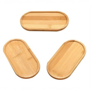 Plateau Moderne en Bois de Bambou de Forme Irrégulière, Couleur Unie, pour Hôtels, Restaurants, Café, Desserts/Fruits Séchés - Product Image 5