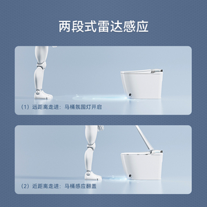 현대 위생 도자기 욕실 바닥 장착 스마트 화장실 비데 원격 제어 및 시트 난방 세라믹 변기 - Product Image 3