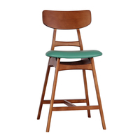 Tabouret de bar cuisine petit déjeuner haut comptoir chaises de bar modernes en velours mobilier nordique tabourets de bar
