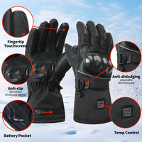 Gants de moto chauffants rechargeables avec écran tactile coupe-vent Caractéristiques Gants de ski pour moto Travail Chasse
