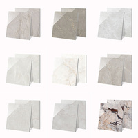 Carreaux de sol et de mur en porcelaine imperméable aspect marbre bleu or de luxe 800x800 mm pour la décoration de la salle de bain et de la cuisine