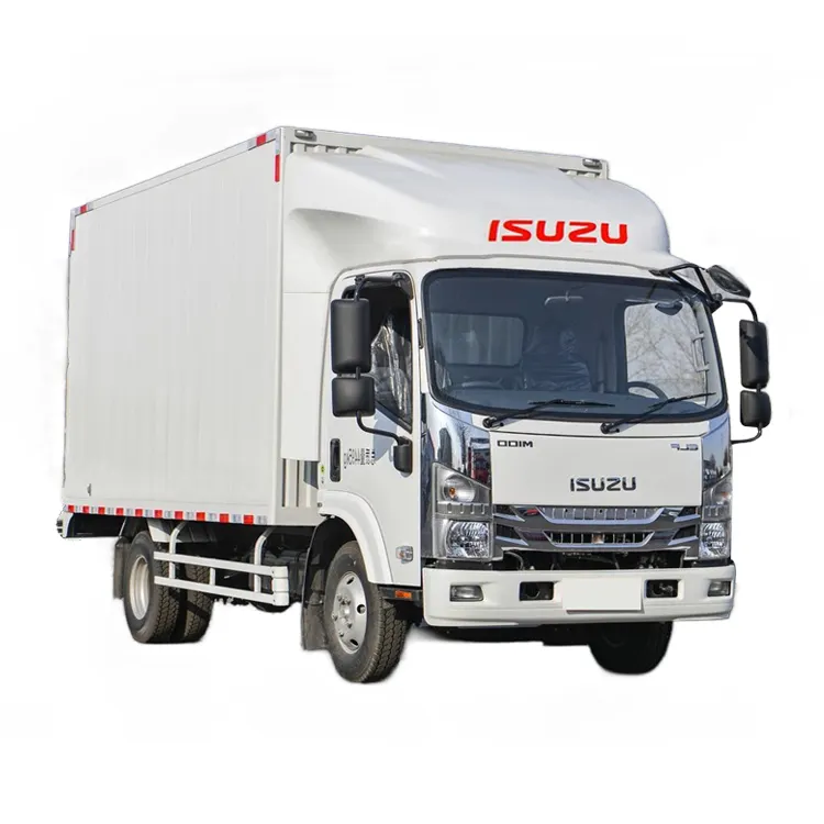شاحنة صغيرة إيسوزو 5 طن، شاحنة بضائع 6 عجلات، شاحنة Euro2 Diesel 4x2 Kama شاحنة بضائع 4 طن مع صندوق 2023 Left