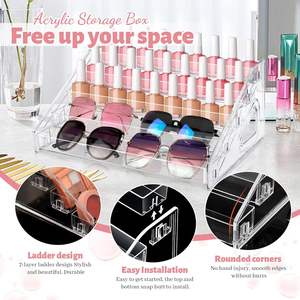 Organizador de Esmaltes de Uñas de 3/4/5/6/7 Niveles, Estante de Exhibición Acrílico para Almacenamiento de Lentes de Sol y Aceites Esenciales, Venta al Por Mayor - Product Image 4