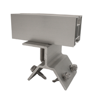 Système de panneaux solaires en aluminium trapézoïdal industriel anodisé, rail solaire, tôle de toiture, support de carport, pince solaire