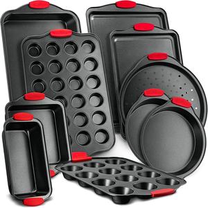 Household 10 Piece Carbon Steel Baking Set Mini <strong>Cake</strong> <strong>Pan</strong> Toast Bread Molds Pies Muffin <strong>Pan</strong> - Product Image 1