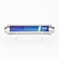BriskSpring Détartreur et Adoucisseur d'Eau Physique Non Électrique pour Toute la Maison et VR, Compatible avec Raccord en Cuivre, 3/4 Pouce, En Ligne, 4 T/h