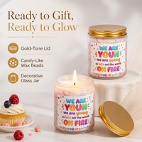 Bougie créative en forme de bonbon coloré, faite à la main en cire de soja, parfumée, coffret cadeau, décoration d'intérieur, cadeau, bougies parfumées