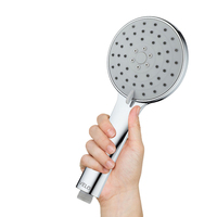 Douche à main universelle en plastique chromé à 3 jets, design moderne et installation facile, fabriquée par Velo Ningbo Factory