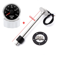 Jauge de niveau d'eau marine 100mm-1500mm pour voiture avec capteur + indicateur de niveau d'eau 7 couleurs 0-190ohm, jauge numérique à aiguille