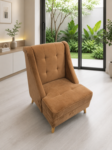 Arreglo de Asientos de Tela Personalizado de Lujo con Tapicería a Medida para Sala de Estar Contemporánea - Product Image 1