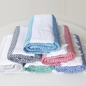 39x71 quá khổ Thổ Nhĩ Kỳ cotton bãi biển khăn trước khi rửa Trọng lượng nhẹ cát miễn phí nhanh chóng khô Thổ Nhĩ Kỳ khăn tắm bãi biển khăn tắm - Product Image 4