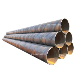 Tianjin tedarikçisi karbon A106 Lsaw yuvarlak çapı büyük 3Pe boru hattı fiyat Metal Ssaw Spiral kaynaklı çelik boru