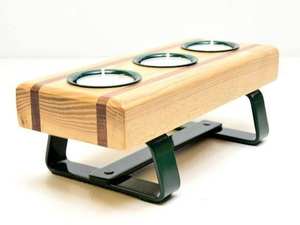 Designer Wooden <b>Candle</b> <b>Stand</b> with Contemporary Finish for Home Decor and Corporate Office Spaces - Product Image 5