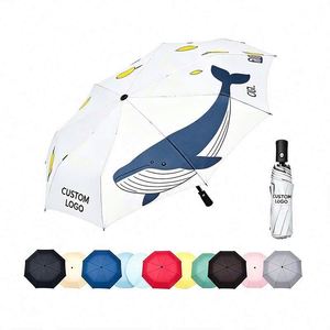 Parapluie pliant élégant et robuste avec revêtement noir, idéal pour le sérigraphie, protection solaire supérieure, design personnalisé, logo sur mesure - Product Image 1