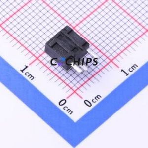 K2-1102DE-E4SW-04 Tactile Switch Bent Lead Through Hole-3P,6x6mm Switch 2.5N Right Angle Insert 6mm 6mm - Product Image 2