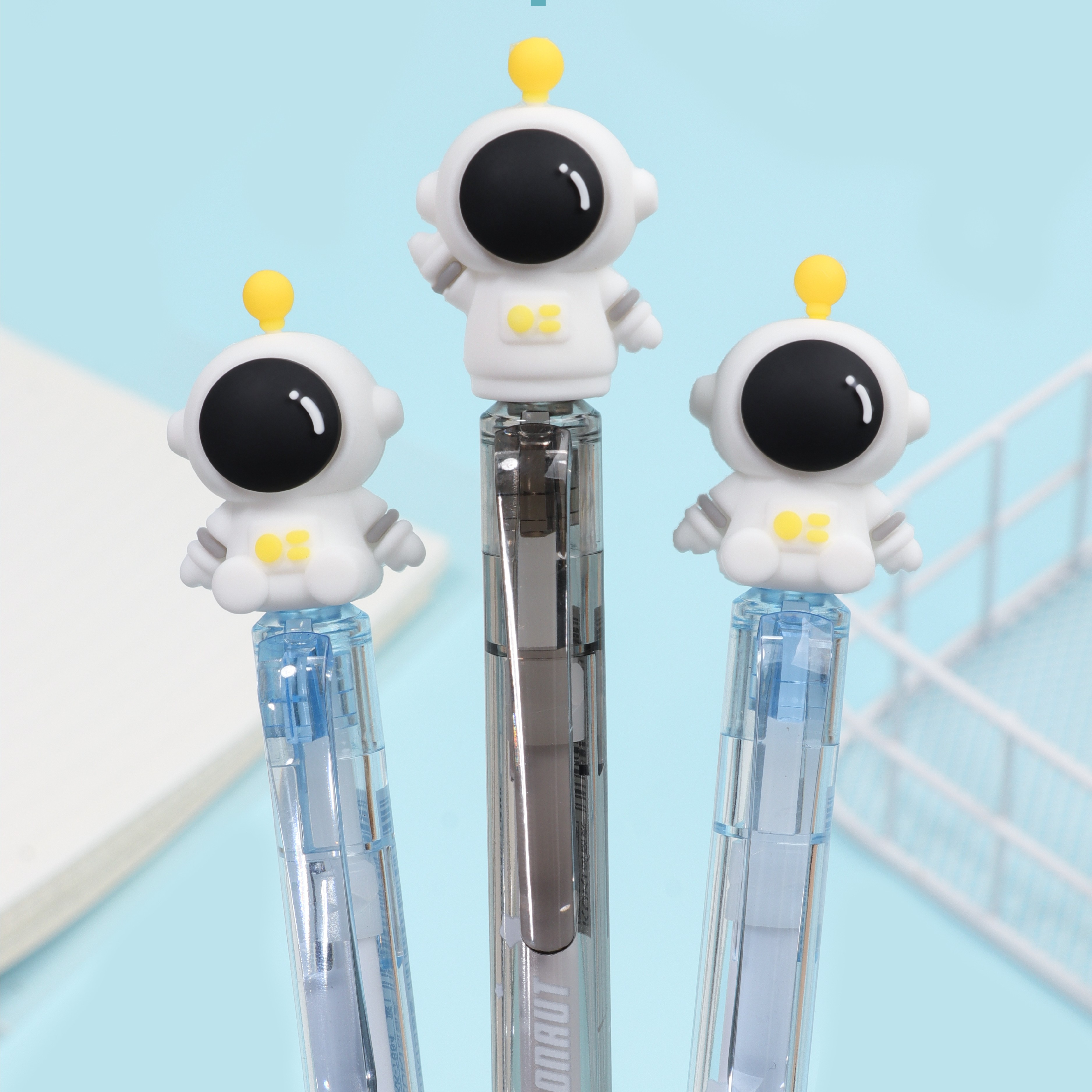 Оптовая продажа, стираемая ручка 0,5 мм, Черная гелевая стираемая ручка для студентов, школьные принадлежности, стираемые милые ручки с животными