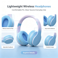 Casque Stéréo Sans Fil Pliable OEM ODM avec Affichage Numérique de la Batterie pour DJ et Sport