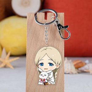 12 designs Anime <span class=keywords><strong>The</strong></span> <span class=keywords><strong>Promised</strong></span> <span class=keywords><strong>Neverland</strong></span>, porte-clés en acier inoxydable avec impression UV double face transparente, cadeau promotionnel - Product Image 5