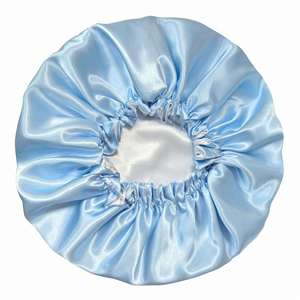 Nuevo Gorro de Satén Sedoso de Doble Capa para Cabello Rizado Natural - Uso Diario en la Playa, al Aire Libre, para Pesca, Fiestas, 100% Poliéster - Product Image 2
