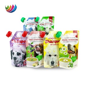 Emballage en plastique pour aliments pour animaux de compagnie, sachet à bec verseur personnalisé, sachet à bec verseur pour <span class=keywords><strong>shampoing</strong></span> pour chien, sachet à bec verseur debout pour <span class=keywords><strong>shampoing</strong></span> pour chat et chien - Product Image 3