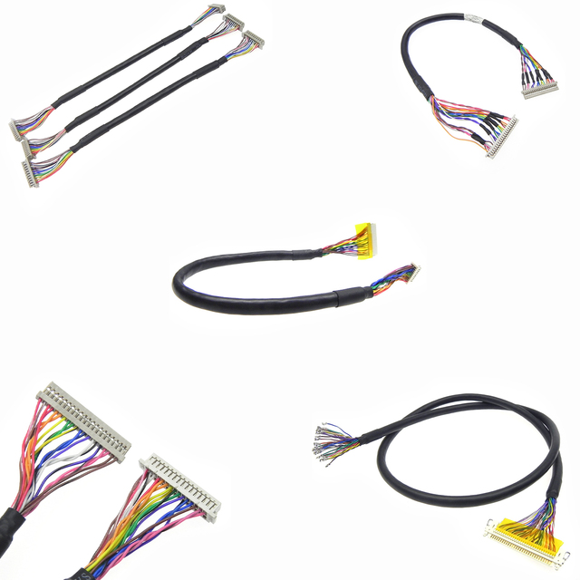 OEM ODM 40 Pin 20 Pin 50pin PVC/PTFE Insulated LVDS Cable Itn170ctO8 for VW Canbus