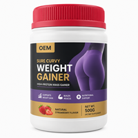 Poudre Prise de Masse Saine Haute en Protéines Saveur Fraise pour Femmes Courbes Musculaires Énergie Nutrition Quotidienne Marque Privée
