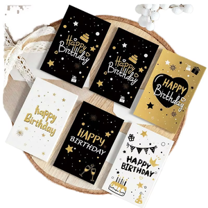 Meilleures ventes : Cartes de vœux pliées personnalisées avec impression, cartes <span class=keywords><strong>d</strong></span>'<span class=keywords><strong>anniversaire</strong></span>, impression de cartes de vœux, carte de vœux avec message et enveloppe - Product Image 4