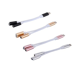 2 dans 1 USB-C À 3.5mm <span class=keywords><strong>Casque</strong></span> Jack Adaptateur Pour <span class=keywords><strong>Samsung</strong></span> S20 Ultra Note 20 10 Plus S21 Ipad Pro Type-C Charge Audio Aux Splitter - Product Image 5