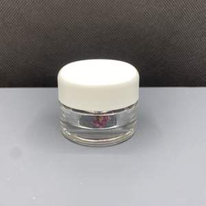 Mini pot en verre transparent de 10 ml avec couvercle sécurité enfant, emballage rond en verre pour le stockage d'huiles médicales et concentrées, capacité de 10 g - Product Image 1