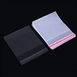 도매 사용자 정의 인쇄 투명 보석 셀로판 OPP 비닐 봉투 자체 접착 플랩