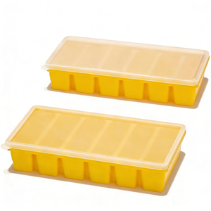 Moule à glaçons carrés en silicone à 6 compartiments avec fonction de démoulage facile, capacité de 500 ml, pour usage commercial et domestique - Product Image 1