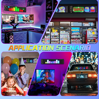 Panneau d'affichage LED flexible programmable défilant l'affichage de signe LED de voiture affichage numérique panneau matriciel LED affichage de lumière de fenêtre de voiture