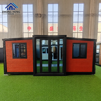 Maison modulaire extensible à structure en acier robuste avec système utilitaire intégré pour une vie moderne en maison-conteneur