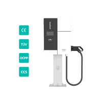 Stasiun Pengisian Daya Kendaraan Listrik DC IP55 yang Dipasang di Lantai, Pengisi Daya CCS Komersial dengan Pembayaran Kartu Kredit, Konektivitas Ethernet 4G