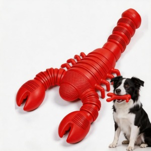 Custom Extra Large Red Lobster Rubber Chew <b>Toy</b> <b>for</b> Dogs Durable Novelty <b>Interactive</b> <b>Pet</b> <b>Toy</b> Indoor Use - Product Image 1