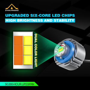 Siêu sáng màu kép dẫn ánh sáng sương mù lw5b l1bw làm bằng nhôm bền-Điều kiện Mới - Product Image 4