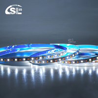 Bande lumineuse LED intelligente connectée USB 5M/10M 2835 12V 8mm CCT Trois Couleurs avec Ra 80 Corps en Cuivre pour Miroir de Salle de Bain 120 LED/m