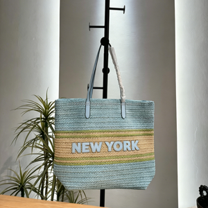Nouveauté 2026 : Sacs fourre-tout tissés en paille de créateur pour femmes, best-sellers de New York – Sacs à bandoulière d'été pour la plage, sacs à main pour femmes (Bolsos Coachings) - Product Image 1